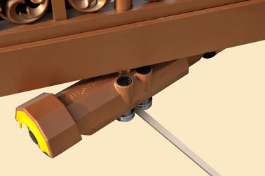 Trackless τηλεσκοπική γλιστρώντας πύλη κραμάτων αλουμινίου με το κουμπί EMO
